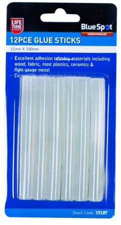 Blue Spot 35187 11mm Glue Sticks (12 Pieces)