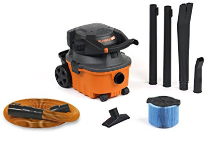 RIDGID Wet Dry Vacuums VAC4010 2-in-1 Compact and Portable Wet Dry Vacuum Cleaner with Detachable Blower, 4-Gallon, 6.0 Peak HP Leaf Blower Vacuum Cleaner