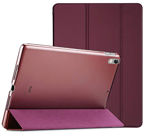 ProCase Coque pour iPad Air 3(10.5 2019), iPad Pro 2(10.5 2017), A2123 A2152 A2153 A2154 A1701 A1709 A1852, Housse Étui de Protection avec Support Fonction et Sommeil/Réveil Automatique -Vin