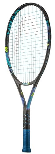 HEAD Novak 23 Tennisschläger, Schwarz/Blau, 6-8 Jahre