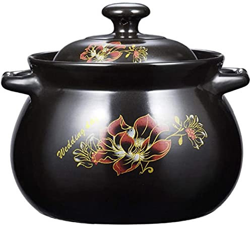 CVNIMV Cazuela De Barro Olla para Estofado Cazuela De Cerámica Cazuela De Cerámica para La Salud