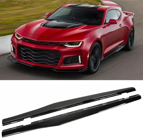 Side Skirts Fit for 2010-2015 Chevy Camaro LT LS SS Extension Lip Rocker Panel