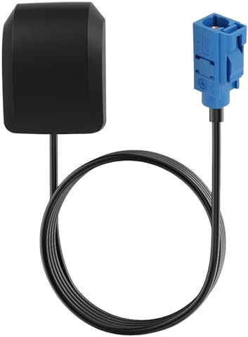 Antenna GPS Attiva per Auto con Connettore Fakra C, Compatibile con Sistemi di Navigazione e Monitoraggio GPS in Tempo Reale, Impermeabile e Resistente, Cavo da 3 Metri