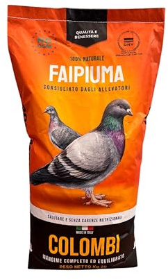 FAIPIUMA – Mangime per Colombi Senza Grano 10kg | Miscela Zootecnica Alta Digeribilità | Per Voliere e Allevamento | Alimentazione Naturale