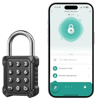 NexusLab Combination Lock, Locker Lock & Gym Locker Lock with TUYA App, High-Security, IP67 Rated, Zinc Alloy Anti-Corrosion, Perfect for Gym/School Locker, Privacy Safe