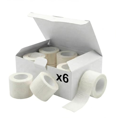 KMINA Esparadrapo de Seda Blanco Transpirable sin Látex 5 cm (6 uds)