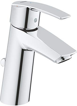 Grohe Start Badarmatur - Waschtischarmatur mit Zugstange, M-Size chrom 23552001 Silber