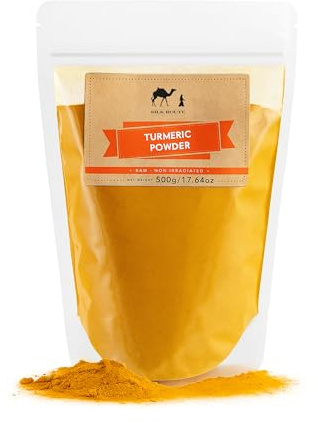 Silk Route Spice Company Turmeric Powder 500g Resealable Pouch High Grade Clean Treated Bulk Turmeric Powder
