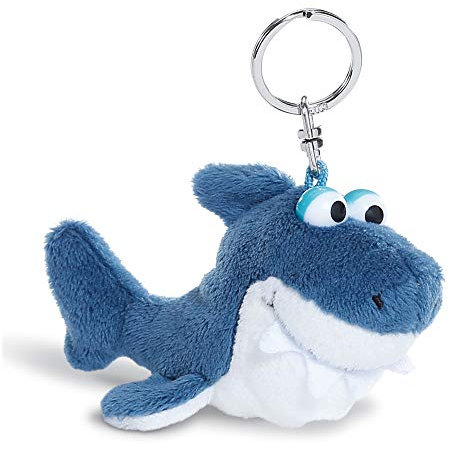 NICI Schlüsselanhänger Kuscheltier Hai 10 cm – Plüschtier Hai Kuscheltieranhänger mit Schlüsselring für Schlüsselband, Schlüsselbund, Schlüsselhalter & Schlüsselkette – Hai Taschenanhänger – 45351