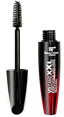 Beauty Forever Volcano XXL Explosive Volume Mascara, Strengthening, Enhancing Effect, Long Lasting, Flake & Clump Free, Waterproof, Available in Black Colour, 10 ml