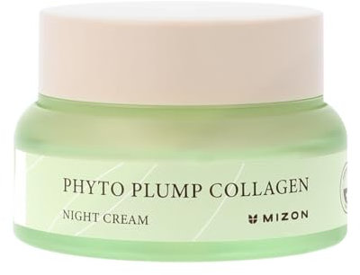 [Mizon] Crema Notte al Collagene Vegetale (50ml) Collagene vegano e a base vegetale, Linee sottili e rughe, Idratazione, Cura notturna (Phyto Plump Collagen Night Cream)