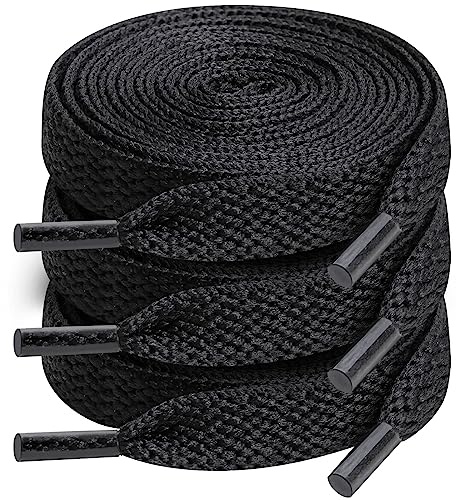 GOTFUN 3 Pairs Flat Sneakers Laces Replacements 140cm