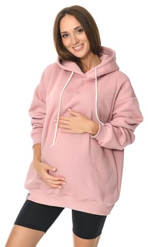 MijaCulture Naomi M016 - Jersey de lactancia y maternidad (2 en 1), Rosa., L-XL