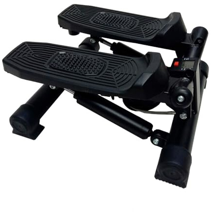Keboo Mini Stepper Serie 500 con Pantalla LCD Multifunción 38x37x20 cm Fortalece Musculatura | Funciones: Tiempo, Pasos y Calorías | Sistema de Amortiguación