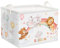 Clastyle Niedlich Tier Regenbogen Würfel Aufbewahrungskorb für Jungen Mädchen Bär Elefant Löwe Ballon Rechteckig Kleidung Spielzeug Aufbewahrungsbox, 40x30x30 cm
