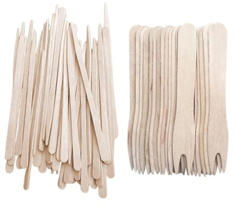 200 Forchette In Legno, 100 Spiedini In Legno, Utensili In Legno, Forchette Per Patatine Fritte, Utensili Da Campeggio