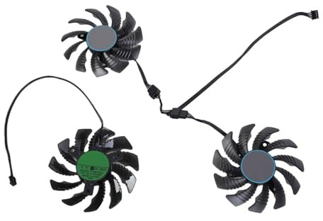 AMISENK CF9010U12D - Ventilador de 4 pines para ventilador de tarjeta gráfica 3060Ti 3070 3070Ti RTX3070 RTX3070, repuesto de 75 mm
