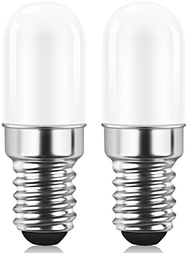 AGOTD Bombilla LED E14, Luz Blanco Cálido 2700K, Lámpara para Nevera y Campana Extractora, Sustituto de Halógena 15W, Ángulo de Iluminación 360°, No Regulable, 2 Unidades