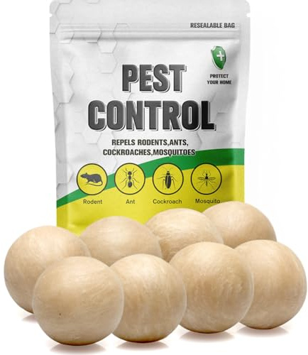 Repellente per Topi a Ultrasuoni per Interni/Esterni - Tiene Lontani Scarafaggi/Topi/Ratti/Formiche/Ragni da Case, Soffitte, Motori, Garage e Camper - Sicuro per Bambini e Animali Domestici - 8P