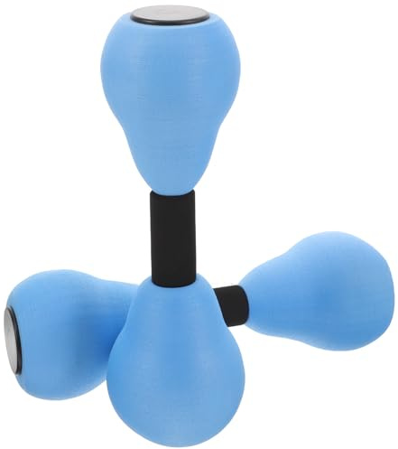 SHERCHPRY Haltères Aquatiques Réglables en EVA pour Piscine – Paire Colorée Bleu Clips Noirs – Équipement Musculation Aquatique pour Entraînement Fitness à Domicile Tonification Bras et
