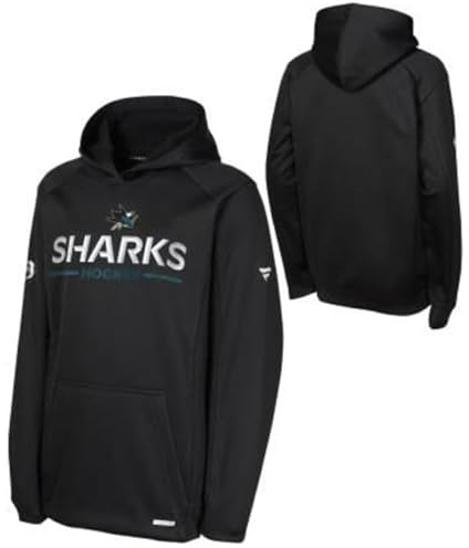 Outerstuff APRO_Rink_NHL ishockey junior huvtröja, Svart, San Jose Shks., 18 år