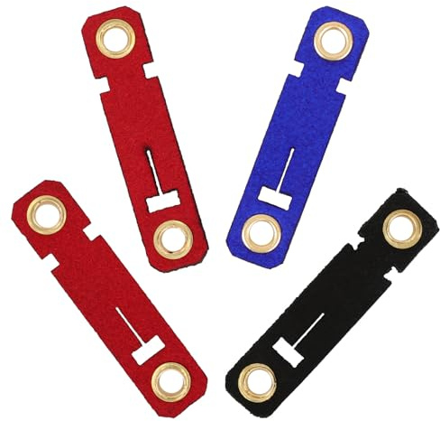 CRAFTHROU Set da 4 Anelli Aperti per Zampe di Pappagalli in Pelle Scamosciata, Fasce Colorate per Identificazione e Protezione, Adatti a Piccioni Viaggiatori, Calopsitte e Canarini, Facile