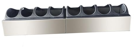 JWQFBC Comedero Y para Pollos, Dispensador de Alimento para Aves de Corral, Acero Inoxidable, con Múltiples Orificios, Fácil de Mantener, Adecuado P, 40x11x4.5cm