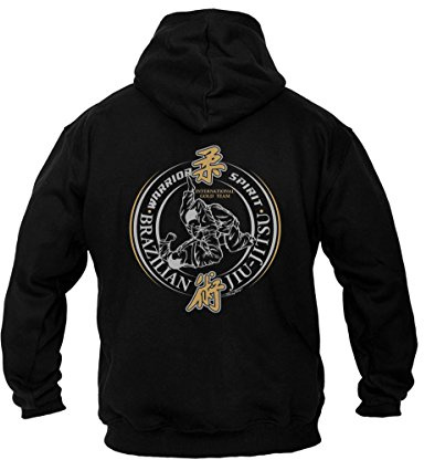 Dirty Ray Artes Marciales MMA Brazilian Jiu-Jitsu sudadera hombre con capucha B33C (L)
