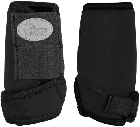 Harry's Horse Beenbeschermers Neoprene Tiny, Farbe:schwarz, Größe:Mini