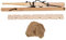 Tiiyee Bow Drill Kit Fire Starter, Primitive Wood Survival Practice Primitiver Holzüberlebensübung Płaska główka Bow Drilling Fire Making Survival Awaryjny zapłonnik do NA świeżym powietrzu(1 Person)