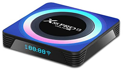 AMITVA Android 13.0 TV Box [4G+64G] Smart TV Box RK3258 Quad-Core 64-Bit ARM Cortex-A53 Supporto 8K 2.4/5.0Ghz WIFI BT4.0 100/1000M Ethernet Set-top box HDMI 2.0 H.265,4gb+64gb