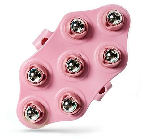 katmerio Roller Ball Massagehandschuh, Massage Handschuh mit 7x 360 Grad Rollen, Tragbarer Body Massager Massageroller Handschuh Massage Muscle Relax Abnehmen Magnetperlen Körpermassagegerät