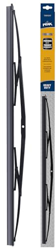 PEAK Transport Heavy Duty Windshield Wiper Blade, Durable Metal Wiper Blade Replacement for Class 6-8 Trucks, Class A RV's, and Transit Buses with Saddle Wiper Arm and 24 Wide Saddle Blade