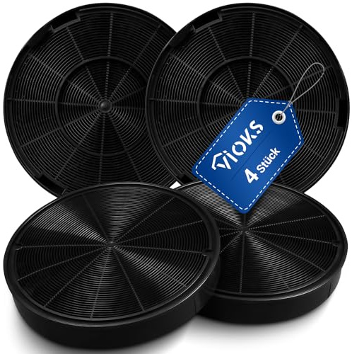VIOKS 4 x filter rund köksfläkt ersättning för AEG Elеctrolux 902980046/4