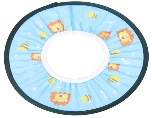 Toyvian Baby Shower Cap - Adjustable Shampoo Shield with Ear Protection, Waterproof Bathing Hat for Infants, Toddlers & Children, Soft Bath Visor for Hair Washing, Haircutting & Sunshade(Blue)