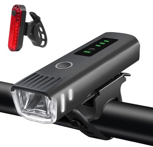 PUBIBD Juego de Luces para Bicicleta para Trek Antelope 830, Impermeable Luz Delantera y Trasera para Conducción Nocturna, Linterna de Bicicleta Iluminación