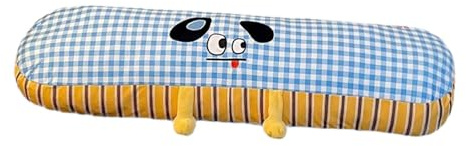 Gcljlmy Almohada larga para el cuerpo, cojín largo, divertido y bonito cojín para silla, manta para muñecas, dormitorio o dormitorio, almohada de abrazo para mujeres, hombres, dormitorio, novia (azul)