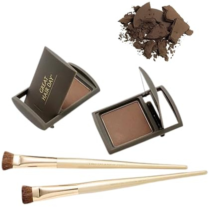 Joan Rivers Great Hair Day Root Touch Up Powder Duo - Fill-in Powder for Thicker, Fuller Looking Hair (Blonde)