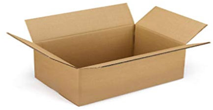 NICOLETTI 25 Pezzi SCATOLA CARTONE MONO ONDA NEUTRA 40x30x10 cm