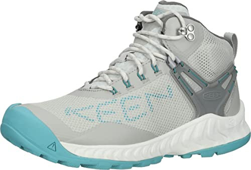 KEEN Damen Nxis Evo Mid Waterproof Wanderstiefel, Vapor/Porcelain, 39.5 EU