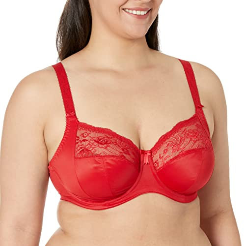 Elomi Morgan Plain Underwired Full Cup Bra (42HH, Haute red)