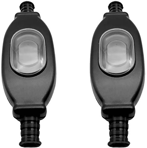 Kytpyi Kabel Schalter Wasserdicht, 2 Stück 250V Lampen Schalter Schwarz, Ip65 Staub und Wasserdichte Zertifizierung Zwischenschalter 2-polig Im Freien für Lampen Elektrogeräte Transformatoren