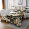 Sunnybed Gold Palmenblatt Tagesdecke Tropical Botanical Aquarell Retro Pflanzen Set 240x260 Für Kinder Teens Männer Frauen Dschungel Natur Thema Dunkelgrün Mit 2 Kissenbezüge, Multi 20