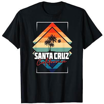 Santa Cruz California CA I Retro Santa Cruz Camiseta