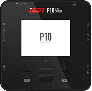 ISDT P10 Smart Lipo Charger,DC 250 W/10 A x 2 Dual Channel Lipo Battery Charger, RC Car Battery Charger for 1-6S Life/LiIon/LiHv/Pb/NiMH/Cd Battery