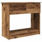 vidaXL console table with drawers - old wood engineered - 85.5x38.5x74.5cm - entryway organizer/living room display - modern style durable & stable