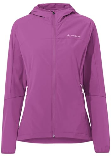 VAUDE Women's Moab IV Softshelljacke für Damen - Winddichte & Atmungsaktive MTB-Jacke, Wasserabweisend, magenta, 40