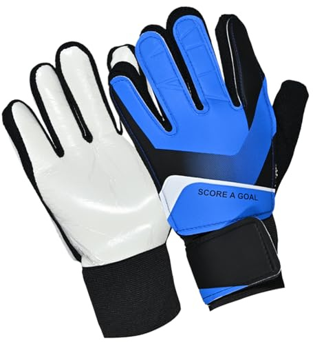 Generico Gardiens, gants de gardien de but - pour gardien de but jeune,Gants de football respirants avec des prises fortes pour enfants garçons pour hommes