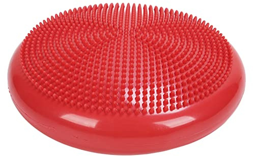 Generic Cuscino per Equilibrio, Tappetino per Esercizi Fitness, per Yoga e Massaggi, Palla di stabilità Gonfiabile Professionale per Bambini e Adulti (rosso)