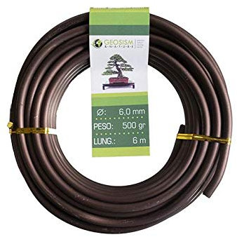 Fil d'aluminium en cuivre (cuivre-aluminium) Geotools 6,0 mm pour bonsaï, 500 gr, 6 m